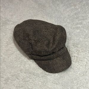 Stylish Brown Herringbone Cap
